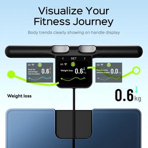 Balance connectée intelligente 8 points pour la mesure <span class=keywords><strong>de</strong></span> la graisse corporelle / Contrôle via application Wi-Fi, affichage numérique haute précision, santé - Product Image 3