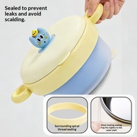 Bol à ventouse en acier inoxydable, design détachable, ensemble d'alimentation pour bébé, cuillère et fourchette pour aliments complémentaires, isolant thermique