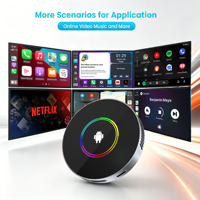 PlayAiBox Android 15 Qualcomm 6350 CarPlay Ai Box 8+128GB Réseau 4G pour la mise en miroir YouTube/Netflix Systèmes intelligents