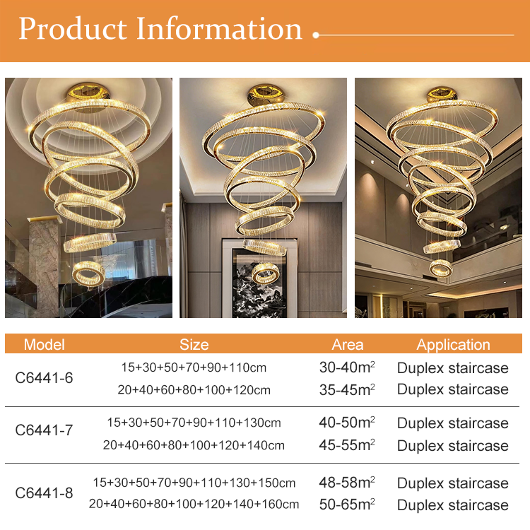 Modern Design Adjustable Height Crystal Stainless Steel Pendant Light for Bedside Livingroom Restaurant Lighting LED Chandelier · image 2