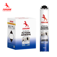 Adhésif en mousse PU JUHUAN G22, colle en mousse à faible expansion pour panneaux d'isolation XPS EPS, isolation thermique des murs extérieurs