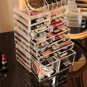 Yüksek kaliteli çok amaçlı özelleştirilmiş akrilik makyaj kutusu kutu ve makyaj perakende ekran akrilik kozmetik depolama - Product Image 4