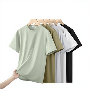 T-shirt Kuenzi Unisex in Fibra di Bambù 60S Antibatterica Rinfrescante Traspirante Assorbente Casual Taglie Forti 4XL OEM RTS - Product Image 1