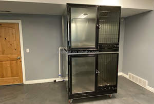 Perreras grandes de acero inoxidable para perros de alta calidad para interiores - Product Image 4