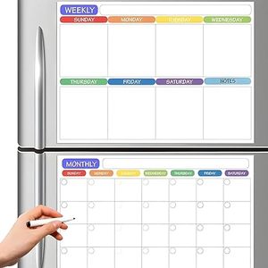 3pcs thiết lập từ lịch tủ lạnh tái sử dụng kế hoạch khô xóa bảng bảng trắng tổ chức tháng của bạn tuần ghi nhớ trên tủ lạnh - Product Image 5