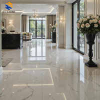 Dalle de marbre rose KT STONE, surface haute brillance pour sol de hall d'hôtel et revêtement mural de luxe