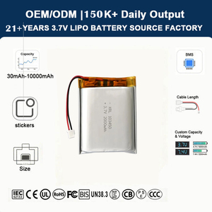 KC UL gecertificeerde 103450 2000mAh oplaadbare batterijpack Lipo-cel USB-uitgang voor LED nachtlampje draagbare ventilator - Product Image 1