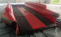 Plateforme flottante gonflable pour la pêche, chenille de sauvetage gonflable géante (8 mètres) avec moteur pour les situations de sauvetage aquatique