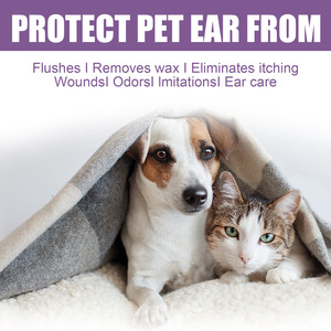Nouveau nettoyant pour oreilles d'animaux, formule sans alcool, ingrédients naturels pour le soin des démangeaisons des oreilles des chats et des chiens - Product Image 4