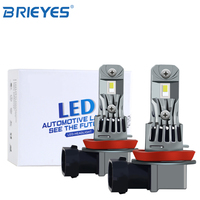Ampoule de phare avant mini LED Brieyes Plug&Play pour moto et voiture H7/H11/9005-9006 H1 H4 25W 2500LM 6500K CSP LED Feu antibrouillard