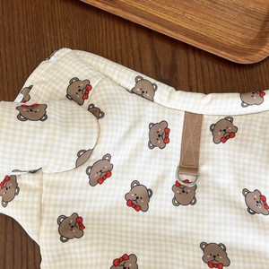 <span class=keywords><strong>Manteau</strong></span> d'hiver chaud en coton rembourré à quatre pattes pour petits chiens, avec imprimé ours mignon et carreaux vichy, pour Bichon Frisé, Caniche, Pomeranian - Product Image 4
