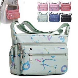 Women's Crossbody Bag Multi Compartment Water Resistant Shoulder Bag For Everyday Use Light Green - Product Image 1