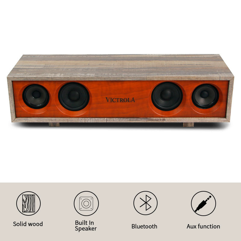Bluetooth HI-FI Retro 2X15W Speaker Wooden case with Stand · image 2