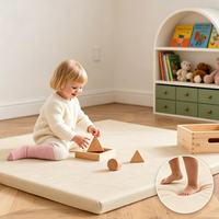 Tapis de jeu pour bébé en cuir PU imperméable, antidérapant, mousse haute résilience, 50x50, adapté aux animaux domestiques, tapis moderne pour salon