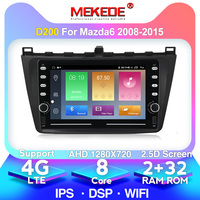 MEKEDE D 8core Date Android IPS DSP 2.5D Écran Lecteur DVD de Voiture Pour Mazda 6 Rui aile 2008 2009 2010 2011 2012 2013 2014 Mazda6