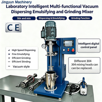 Mélangeur de laboratoire multifonction avec tête émulsifiante et broyeuse interchangeables pour les tests de dispersion et d'émulsification en laboratoire