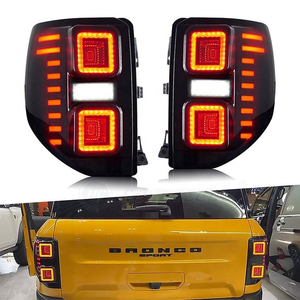 ไฟท้าย LED สำหรับรถ Bronco ปี 2020-2024 เลนส์ใส พร้อมไฟวิ่งกลางวัน รุ่นใหม่ ติดตั้งง่าย กันน้ำ - Product Image 1