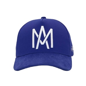 Casquettes de baseball classiques en tissu popeline avec broderie de lettres personnalisée, logo, résistantes aux plis, ajustables, à double boucle. - Product Image 1