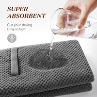 Best Selling Fast Drying Super Soft 63x105 Large Size Microfiber Hair Towel for Women Custom Logo Woven Technique