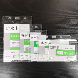 PVC Transparent Soft Card Sleeve Waterproof Durable Screen Printed for Exhibition Conference Event Office Use ID Card Gift Cards