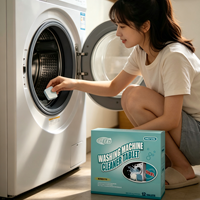 Nettoyant et détartrant universel pour lave-linge - 12 comprimés pour les lave-linges à chargement frontal et par le haut - Fourniture pour 12 mois