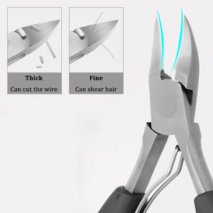 Profesional OEM personalizado estilo japonés de acero inoxidable Podología uñas encarnadas Nipper Super Sharp hoja curva Toe Trimmer - Product Image 4