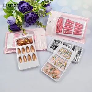 wholesale Acrylic press on nails private label press on nail package box artificial nails