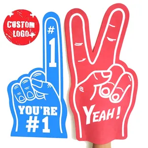 Logo personalizzato di fabbrica stampato incoraggiante EVA Foam Fingers professionale grande spugna ascia mano per gli omaggi