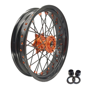 Roues à rayons avant de <span class=keywords><strong>moto</strong></span> de 17 pouces, jantes de supermotard, remplacement et réparation pour KTM HUQVARNA GASGAS BETA - Product Image 6