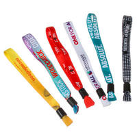 Bracelets personnalisés en polyester par sublimation, bracelets-tickets, bracelets en tissu personnalisés pour festivals et événements