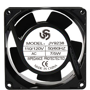 Ventilatore Assiale di Scarico con Telaio in Metallo 92x92x38mm, AC 220V 110V, Brushless ad Alta Efficienza, IP55, Pale in PBT, Cuscinetti a Sfera, Grande Portata d'Aria, OEM - Product Image 2
