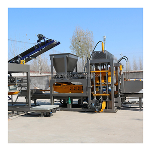 Máy làm gạch tự động giá rẻ Hongfan QT6-15, máy làm gạch rỗng 9 inch, máy sản xuất gạch xi măng tại Ghana - Product Image 2