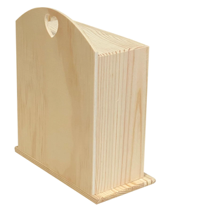 Scatola in Legno di Pino Non Finito con Cassetti per Organizzare Gioielli, Contenitore per Artigianato e Progetti Fai-da-Te - Product Image 4