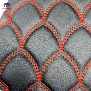 Cuero de PVC acolchado cosido bordado a <span class=keywords><strong>precio</strong></span> de fábrica con <span class=keywords><strong>esponja</strong></span> para tapicería Interior de coche decoración de Hotel - Product Image 4