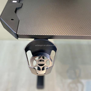 Tùy chỉnh có thể điều chỉnh RGB đèn Led đứng bàn máy tính bàn văn phòng nhà chơi game Bàn nâng Bàn Kim Loại - Product Image 2