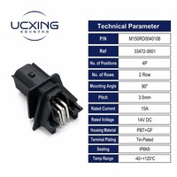 Connecteur MX150 348300401, angle droit 90 degrés, 4 broches, pas de 3,5 mm, 15A, connecteur étanche pour système de câblage automobile, conforme RoHS