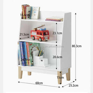 Simple Design White MDF Children Display <strong>Bookcase</strong> - Product Image 4