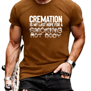 Camiseta con Humor Sarcástico y Divertido para Gimnasio: La Cremación es Mi Última Esperanza para un Cuerpo Atractivo - Product Image 3