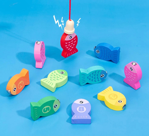 Giocattoli Educativi per Neonati e Bambini 2025: Gioco <span class=keywords><strong>di</strong></span> Abbinamento in <span class=keywords><strong>Legno</strong></span> <span class=keywords><strong>Montessori</strong></span> con Lettere e Forme, Gioco Sensoriale Colorato per la Pesca - Product Image 4