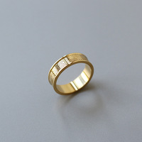 Antiker ethnischer Edelstahl gravierter Ring Stapel ring für Frauen