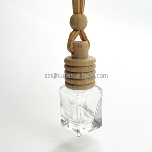 جودة عالية 5-زجاجة عطر غير لامعة علاج بالروائح العطرية غطاء خشبي معطر هواء موزع سيارة لناشر القب - Product Image 2