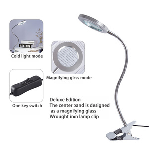 Lupa de luz de belleza para uñas, lámpara de mesa con USB, Flexo, LED de escritorio, para estudiantes, lámpara de lectura para estudio - Product Image 6