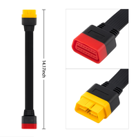 Cable de extensión OBD2 para computadora a bordo X431 Tester Herramienta de diagnóstico de automóviles Cable Obd eficiente