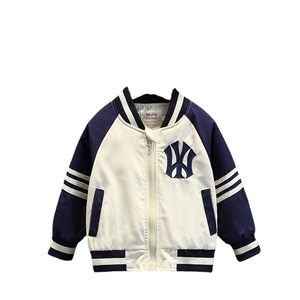2025 nouveaux vêtements décontractés pour enfants de style coréen, hauts de <span class=keywords><strong>printemps</strong></span> et d'automne pour garçons, vestes de baseball pour bébé - Product Image 5