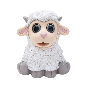 resin sheep zodiac piggy bank money saving box for kid birthday gifts