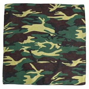 Pañuelo Camuflado de Algodón 100% con Bajo MOQ, Pañuelo Cuadrado de Camuflaje para Cubrir la Cara - Product Image 1