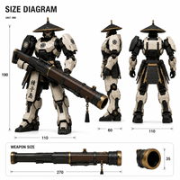 Waker Figurine d'action en PVC de plus de 20 ans, Jouet Fusil de sniper, Figurine robot mecha, Unité de tireur Tanegashima, Jouet de collection OEM