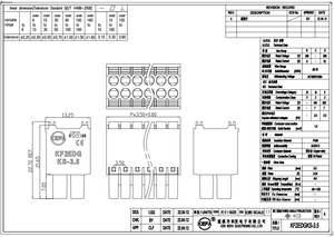 KF2EDGKS-3.5-2P 300V 8A 2-Pin Green/Orange 28-16AWG 8-9mm Pitch Plug-In <b>Terminal</b> Block With Spring Connection - Product Image 2
