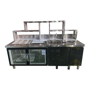 Comptoir de préparation de bubble tea, comptoir à thé en acier inoxydable, comptoir de boutique de bubble tea - Product Image 1