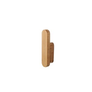 Solid Wood <b>Wall</b> Mounted <b>Hook</b> Rectangle Eco Friendly Multipurpose Home Storage Rack - Product Image 1
